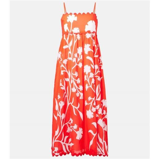 Juliet Dunn abito midi in cotone con stampa