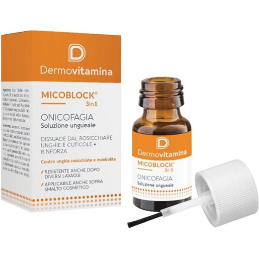 Dermovitamina micoblock onicofagia smalto amaro anti-mangia unghie - smalto cosmetico