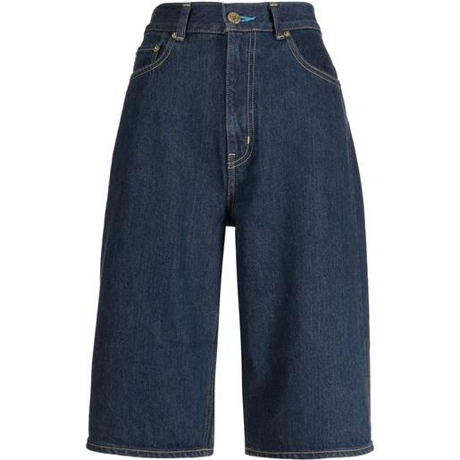 Tu es mon Tresor bermuda a vita alta the turquoise - blu