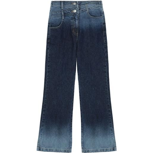SJYP jeans svasati con stampa - blu