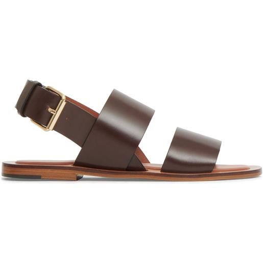 Mansur Gavriel sandali con doppia fascia - marrone