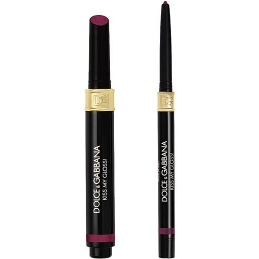 Dolce&Gabbana kiss my gloss matita labbra 4d e gloss in stick 06 bite - liner berry intenso e gloss berry perlato