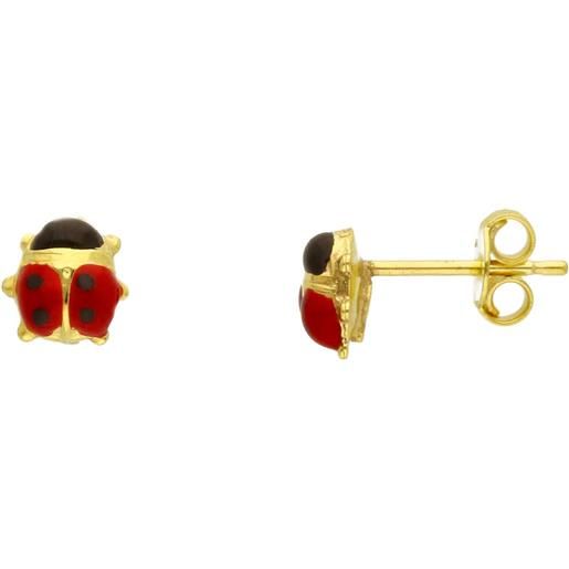 ORO&CO orecchini coccinella in oro giallo