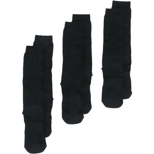 Boris Bidjan Saberi set di 3 paia di calzini - nero