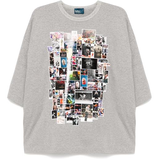 Kolor t-shirt con stampa grafica - grigio