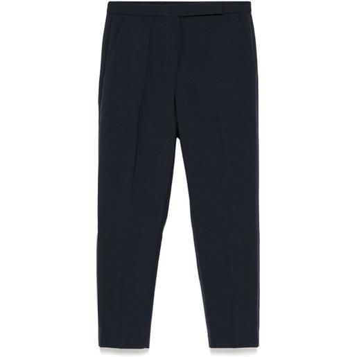 Theory pantaloni crop slim a vita alta - blu