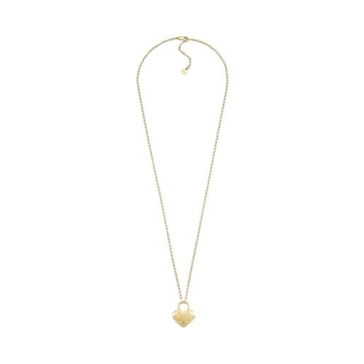 Fossil Collana Donna Acciaio Inossidabile Placcato Oro Con Ciondolo Farfalla | 40,6 Cm - 3