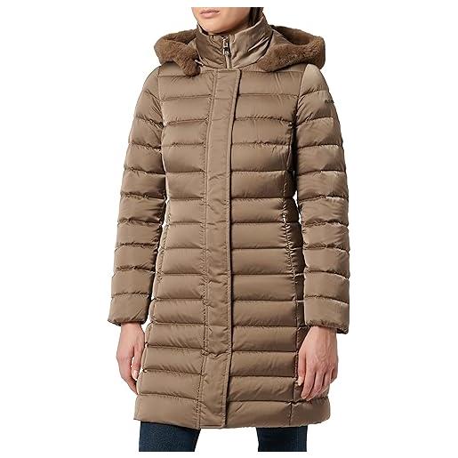 Geox w bettanie long jkt giacca, walnut, 42 donna