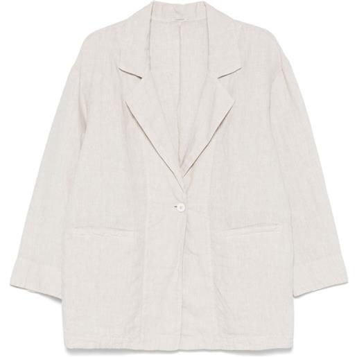 Transit blazer in lino - toni neutri