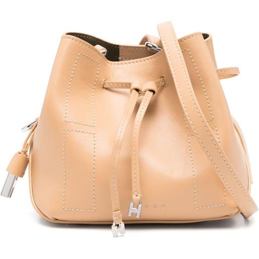 Hogan borsa a secchiello hocket - toni neutri