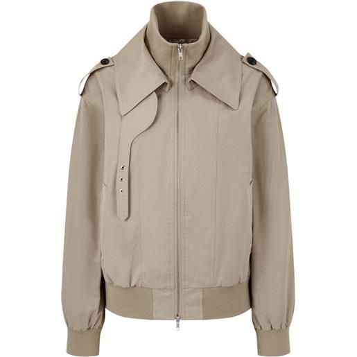 STUDIO TOMBOY giacca utility con zip - toni neutri