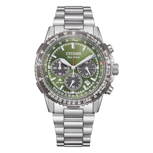 Citizen cronografo eco-drive da uomo con cinturino in acciaio inox ca4664-60w