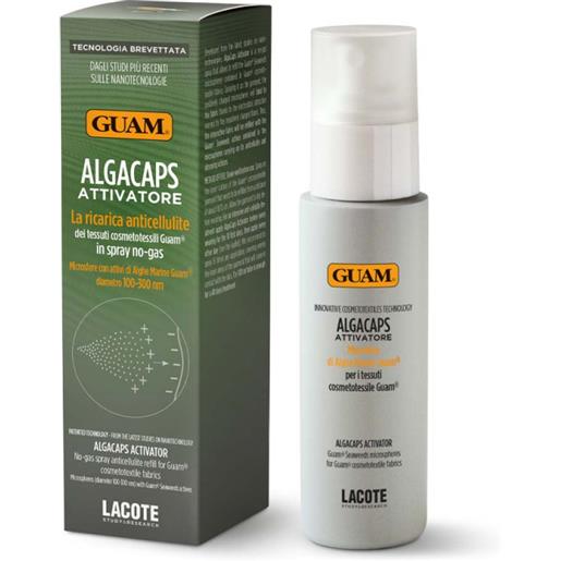 LACOTE Srl guam algacaps attivatore spray microsfere alghe marine 100ml - trattamento anticellulite per tessuti cosmetotessili