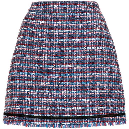 Karl Lagerfeld minigonna bouclé - blu
