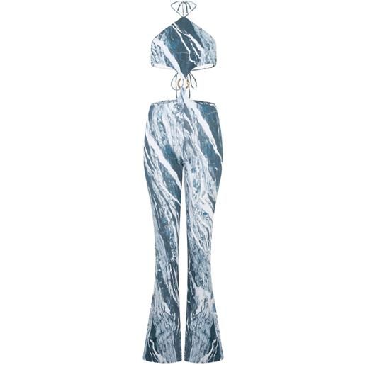 Roberto Cavalli tuta intera rubane - blu