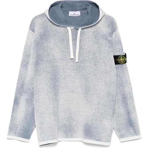 Stone Island felpa con applicazione compass - blu