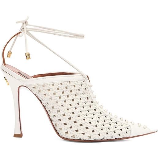Roberto Cavalli pumps con motivo intrecciato - bianco
