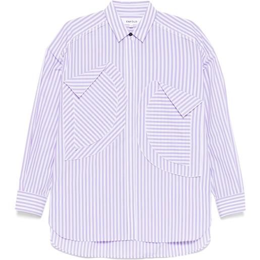 Enföld camicia con applicazioni - viola