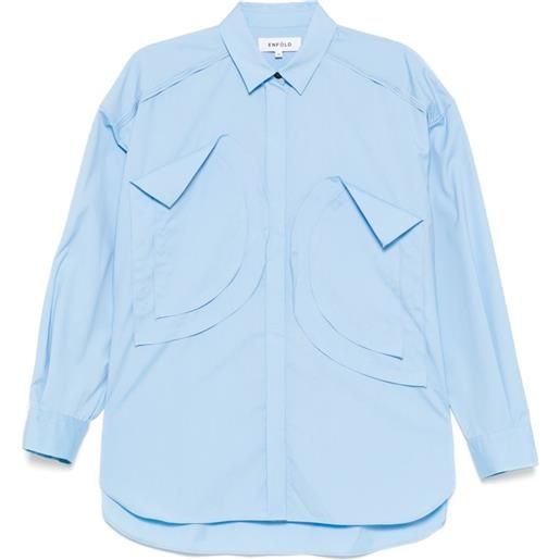 Enföld camicia con applicazioni - blu