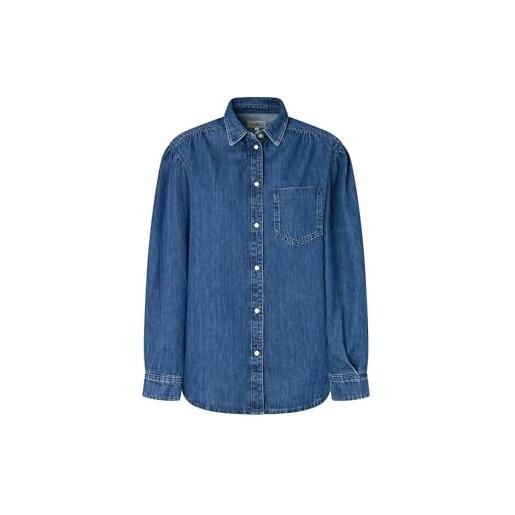 Pepe Jeans miley, camicia donna, blu (denim), s