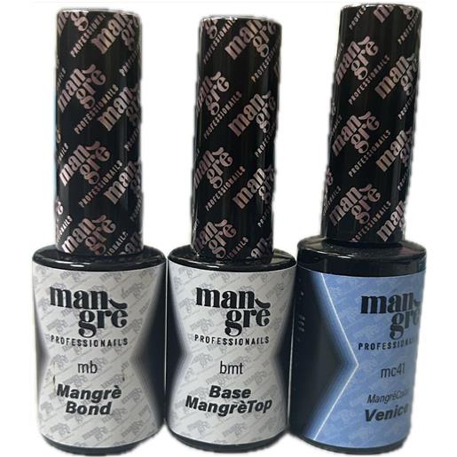 MANGRE' set 12 pezzi smalto semipermanente(colori a scelta )MANGRE' piu' 1 base MANGRE' e un bond MANGRE'
