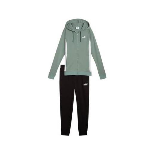 PUMA hooded sweat suit verde (30)