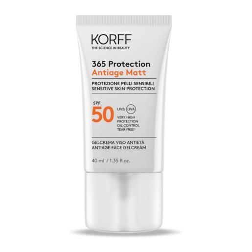 Korff 365 protection antiage matt spf50+ pretezione pelli sensibili 40 ml