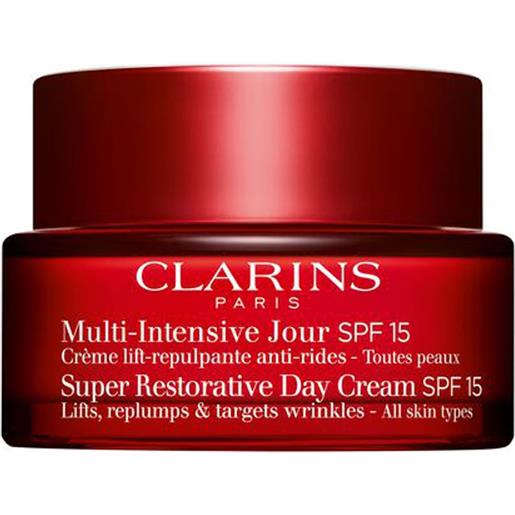 Clarins multi-intensive jour spf 15 - crème lift-repulpante anti-rides toutes peaux 50 ml