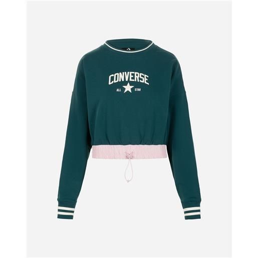 Converse logo w - felpa - donna - verde