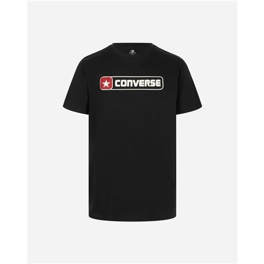 Converse logo script m - t-shirt - uomo - nero