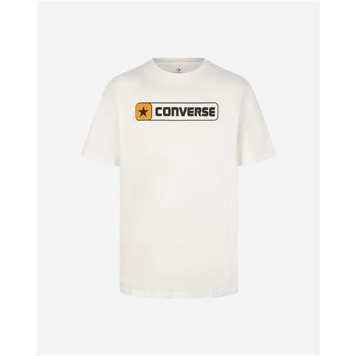 Converse logo script m - t-shirt - uomo - bianco