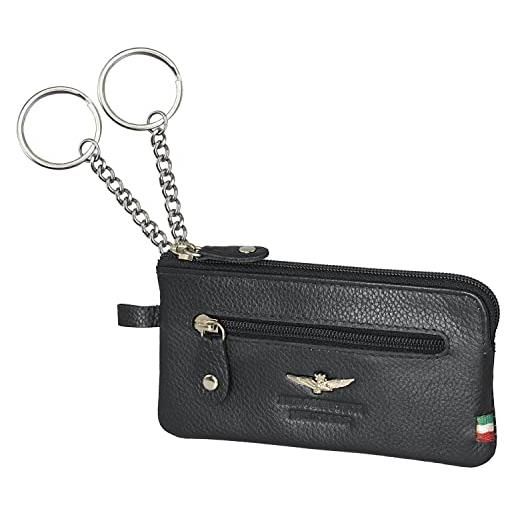 dielle manifatture srl aeronautica militare portachiavi bustina con anello nero