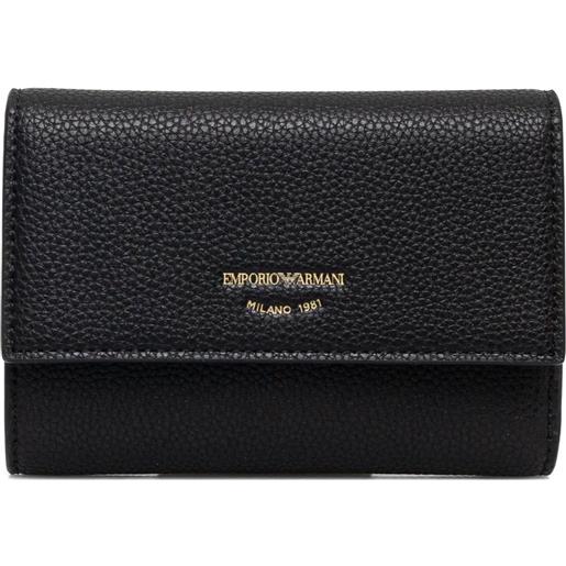 Emporio Armani portafoglio con logo - nero