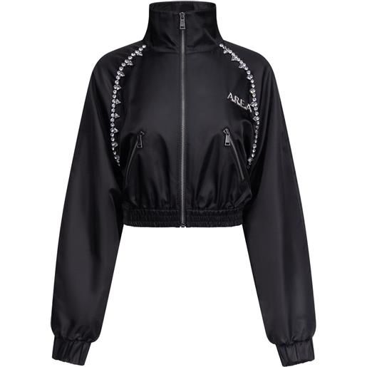 AREA giacca sportiva con cristalli - nero