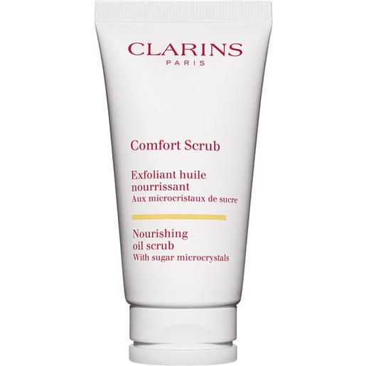 Clarins comfort scrub olio esfoliante nutriente con microcristalli di zucchero