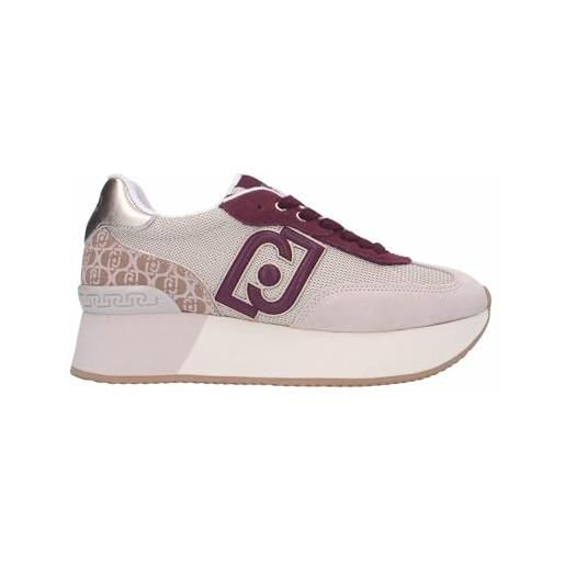Liu Jo Jeans scarpe donna liu-jo dreamy 02 sneaker suede/mesh/printed cow egg/barolo d25lj10 bf4037 px525 41