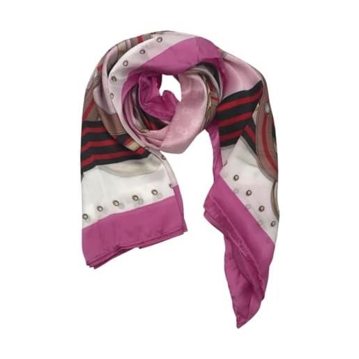 Liu jo foulard con stampa 120 x 120 cm non definito 51906 rose