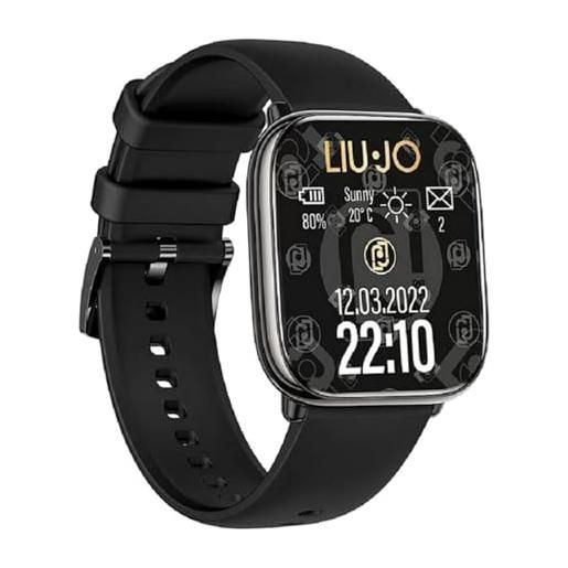 Liu Jo Jeans liu jo orologio donna smartwatch voice rainbow silver cinturino nero
