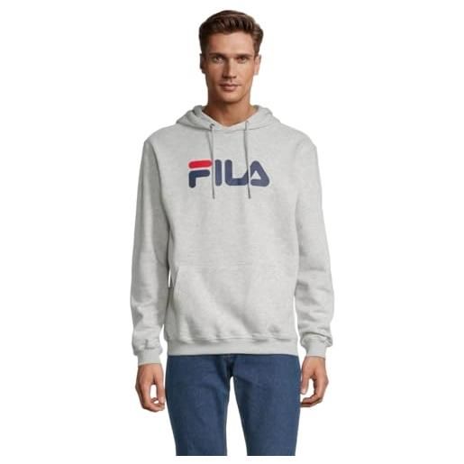 FILA felpa con cappuccio unisex barumini, chiaro grigio melange, l