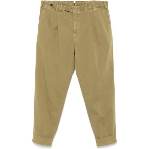 PT Torino pantaloni con piega - verde
