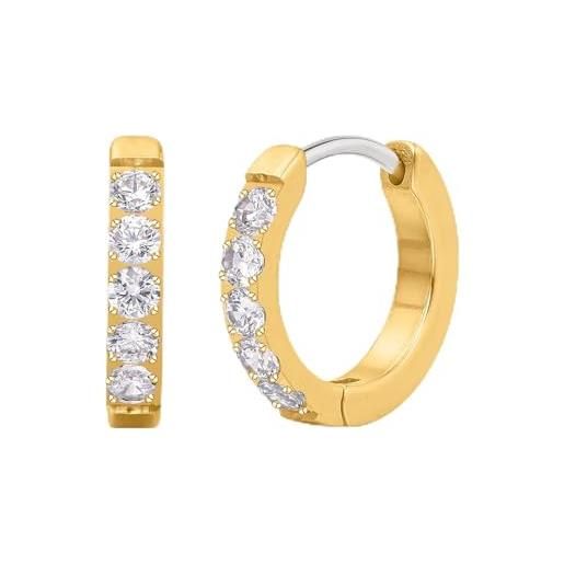 Orecchini a perno in oro 9ct con solitario in labradorite