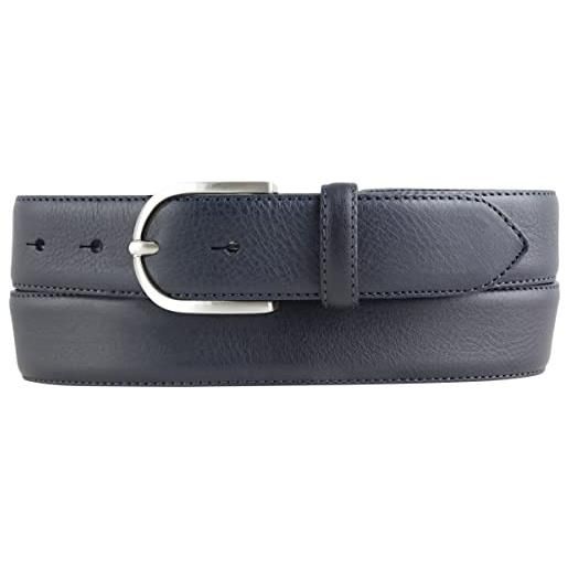 Cintura In Pelle Bovina Per Donna - 3 Cm, Fibbia Rotonda Argento - Made In Italy - Foto 8