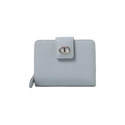 TWIN SET twinset milano portafoglio piccolo con oval t blue tear