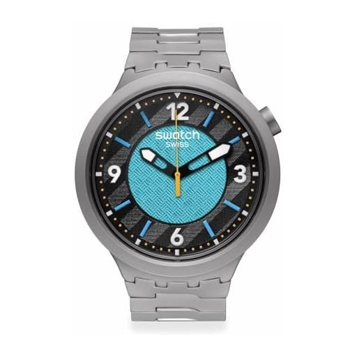 Swatch - orologio in acciaio. Azzurro-azzurro-grigio