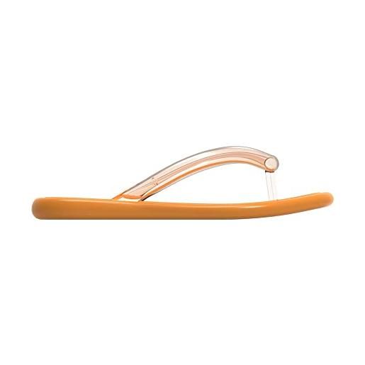 melissa women's airbubble flip flop ad flat sandal, arancione, 39 eu
