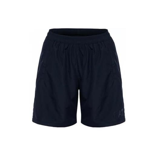 Ssc napoli bermuda blu, ea7, prodotto ufficiale, logo sscn, tasche laterali, s