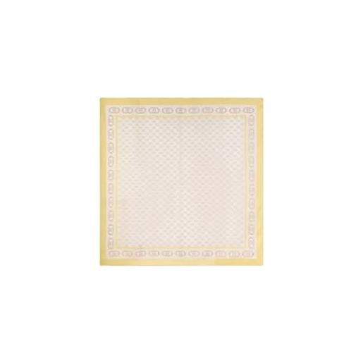 Liu jo foulard con logo 120 x 120 cm non definito 30640 cream gold
