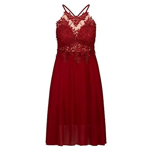 APART Fashion abiti da cocktail vestito, bordeaux, l donna