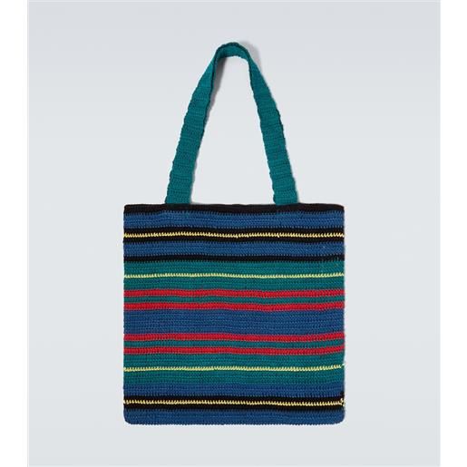 Bode borsa riverbank in crochet a righe