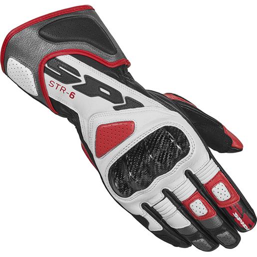 SPIDI str-6 guanti moto - (red/white)